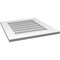 Ekena Millwork Vertical Surface Mount PVC Gable Vent: Non-Functional, w/ 3-1/2"W x 1"P Standard Frame, 22"W x 24"H GVPVE22X2401SN - alternate 5
